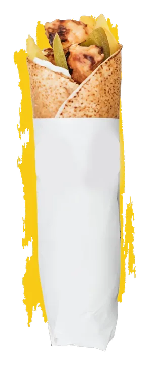 Tawook from 961 — grilled marinated chicken in Lebanese bread with garlic sauce